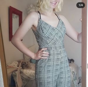 Checker jumpsuit